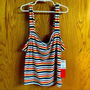 Rainbow striped tank top shirt